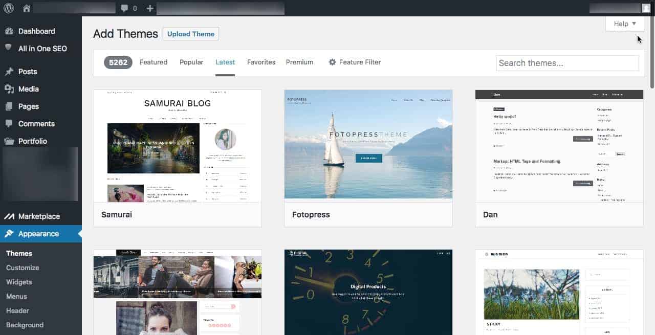 wordpress themes screenshot