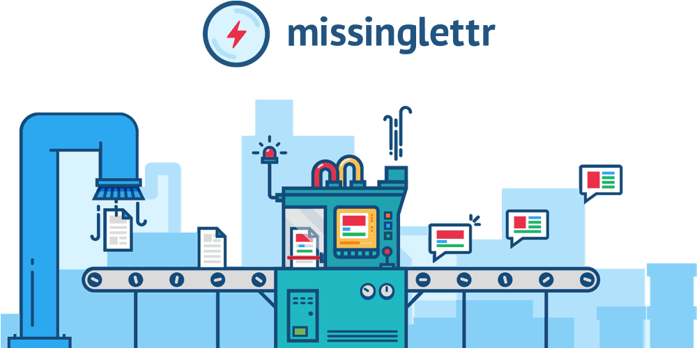 missinglettr illustration plus logo